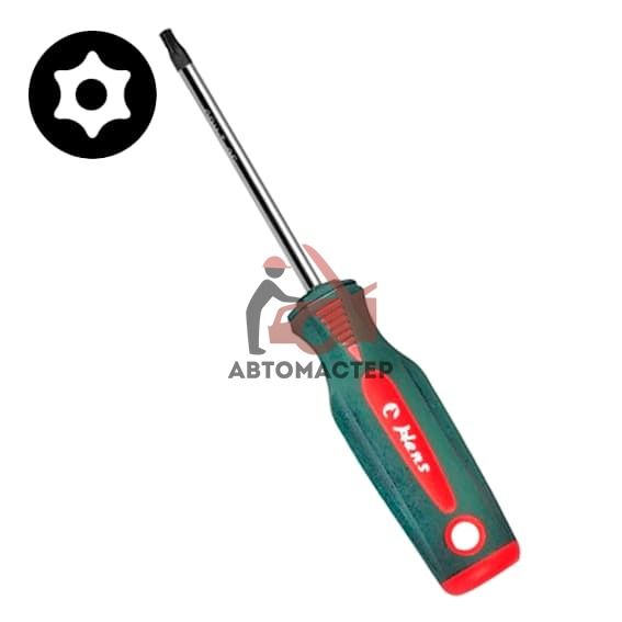 Отвертка torx (6 лучей) с отверстием HANS T09H L75мм