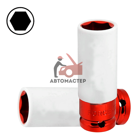 Ударная головка колесная 1/2 FORCE 6гр 21мм в пластике