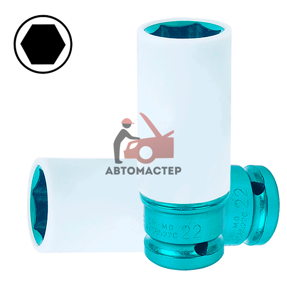 Ударная головка колесная 1/2 FORCE 6гр 22мм в пластике