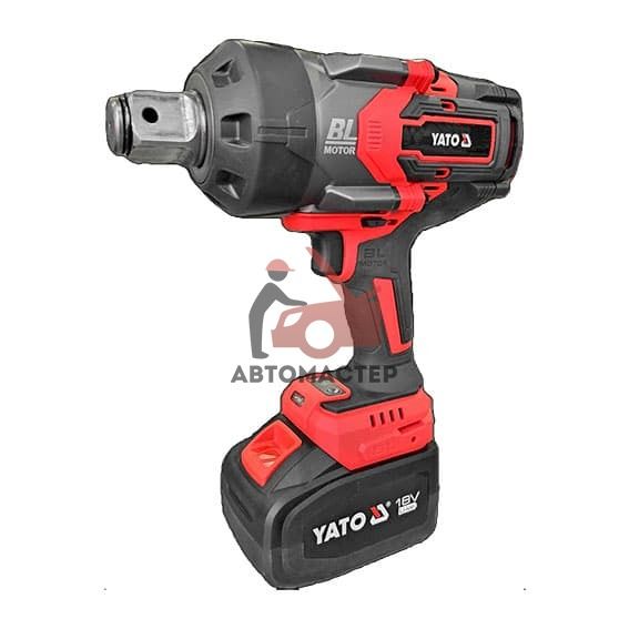 Гайковерт аккумуляторный 1" YATO 18 V, 6Ah, 1800 Nm.