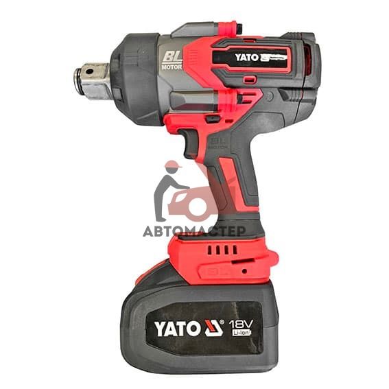 Гайковерт аккумуляторный 1" YATO 18 V, 6Ah, 1800 Nm.