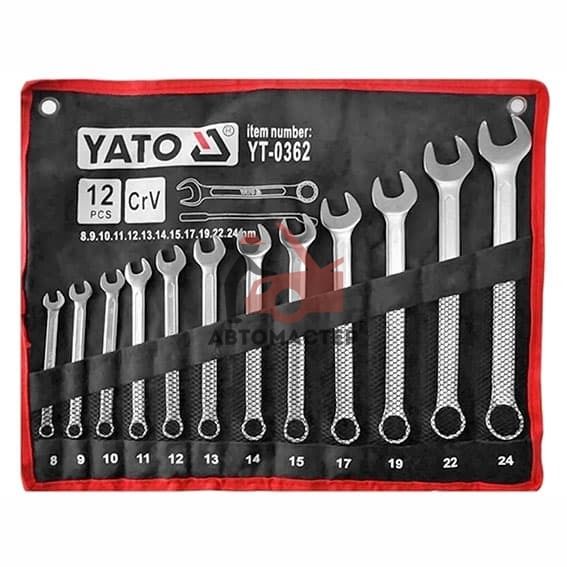 Набор ключей комб. YATO 12пр. 8-24 мм. сумка