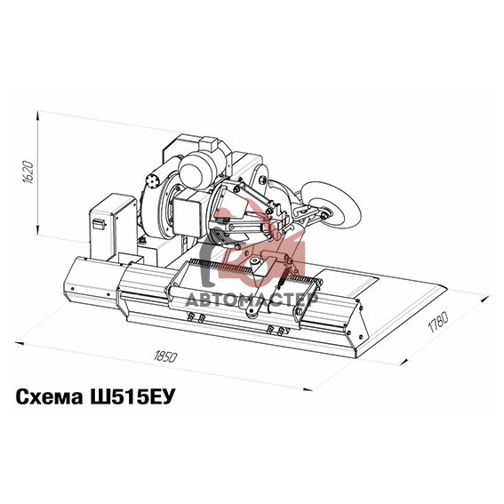 Стенд шиномонтажный грузовой ЧЗАО Ш515ЕУ 380 V  R14"-52"