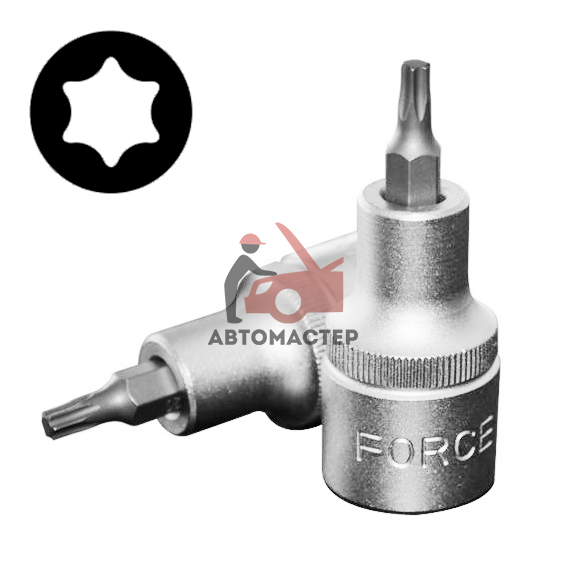 Вставка-пресс 1/2 torx (6 лучей) L55мм Т27 FORCE