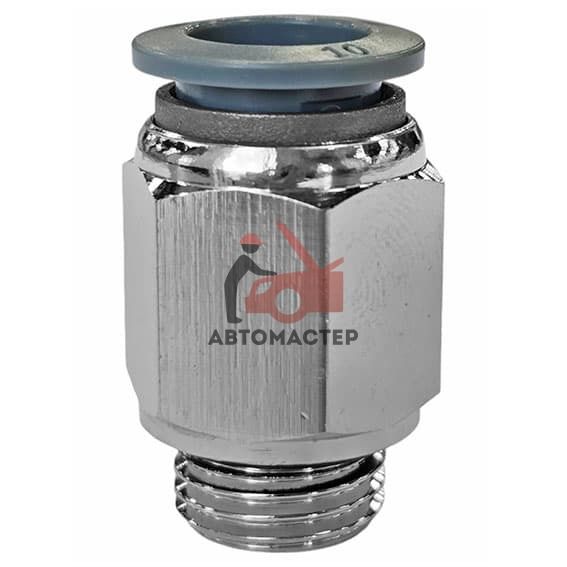 Фитинг резьбовой 10 мм 1/4" наруж. резьба Camozzi (китай)