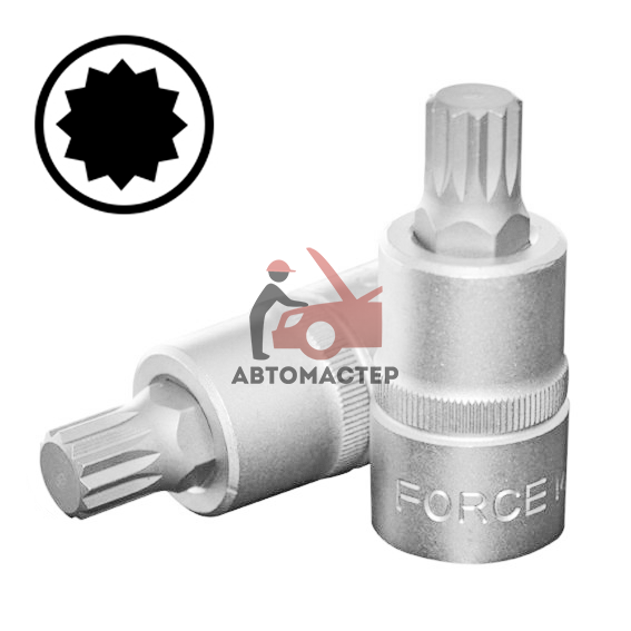 Вставка-пресс 1/2 spline L55мм M12 FORCE