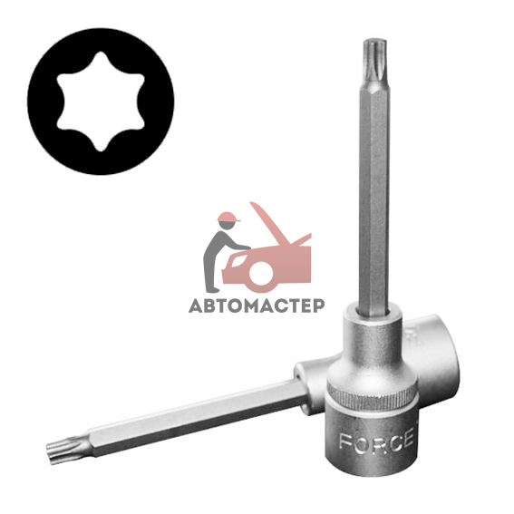 Вставка-пресс 1/2 torx (6 лучей) L100мм T30 FORCE