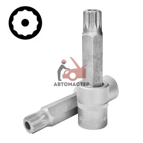 Вставка-пресс 1/2 spline с отв. L100мм M16 FORCE