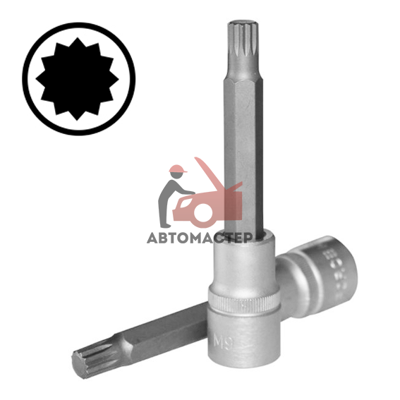 Вставка-пресс 1/2 spline L100мм M9,5 FORCE