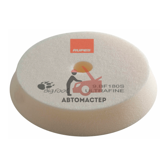 Губка полировальная с липучкой RUPES , белая, супер мягкая ? 150 x 180 мм.