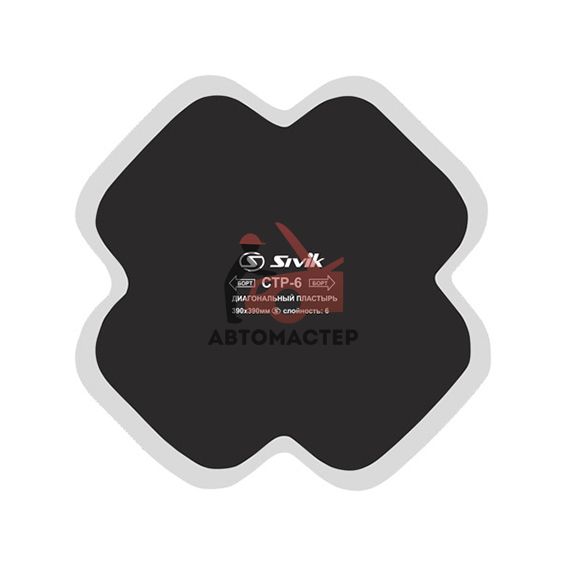 Латка для покрышек СИВИК Диагональная CTP6 390*390 мм. 6сл (5 шт. в пачке)