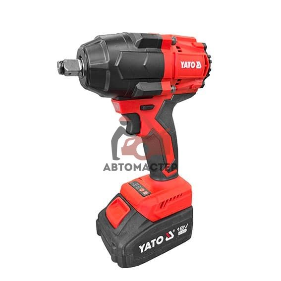 Гайковерт аккумуляторный 1/2 YATO 18 V, 4Ah, 850 Nm.