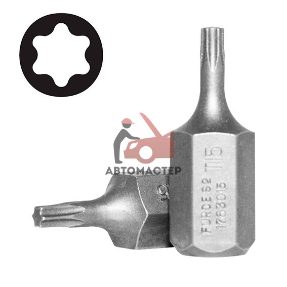 Вставка torx (6 лучей) L30мм Т15 FORCE 10мм