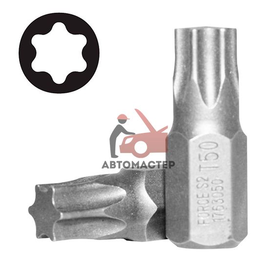 Вставка torx (6 лучей) L30мм Т50 FORCE 10мм