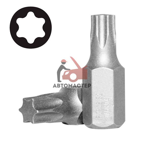 Вставка torx (6 лучей) L30мм Т45 FORCE 10мм