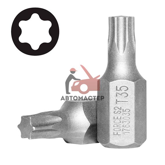 Вставка torx (6 лучей) L30мм Т35 FORCE 10мм