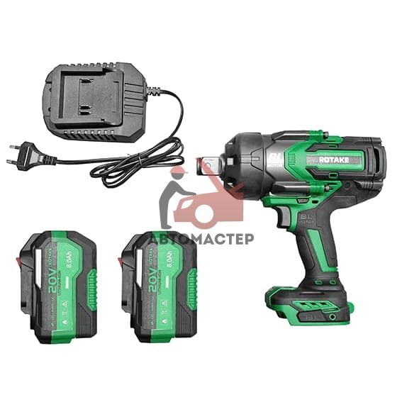 Гайковерт аккумуляторный 3/4 ROTAKE, 20 V, 8Ah, 2400 Nm.