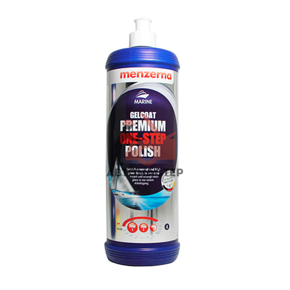 Паста полировальная Gelcoat Premium One Step, высокоабразивная 1 л. MENZERNA