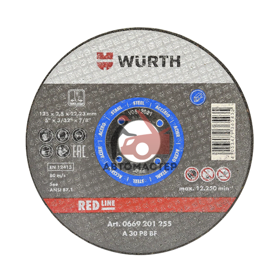 Диск отрезной по металлу WURTH 230*2,0*22,23