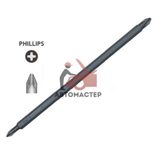 Вставка 1/4 (6,3мм) (+) PH1*PH2 FORCE L 165мм двусторонняя