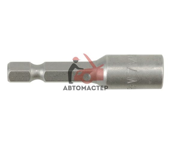 Адаптер 1/4нар 6гр* головка  7мм YATO магнитный (на шуруповерт)