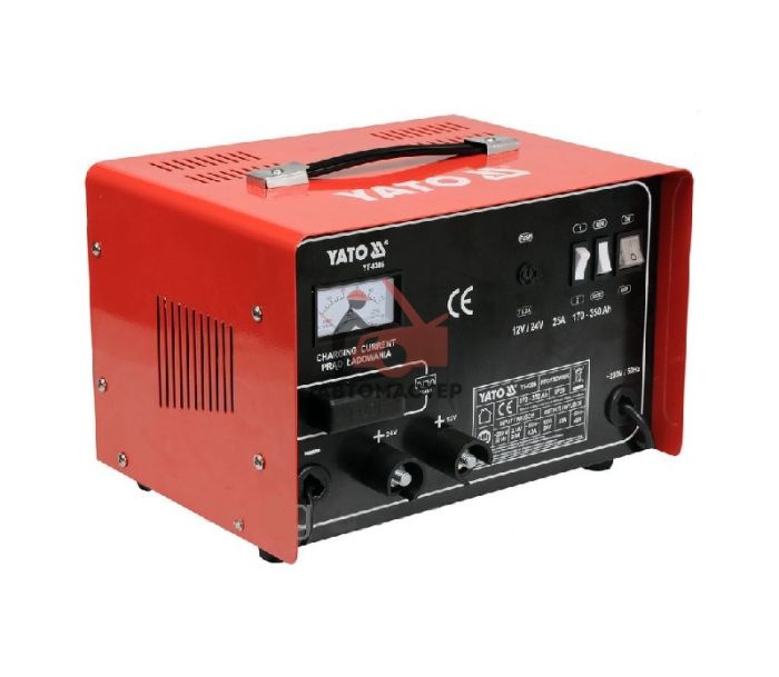 Зарядно-пусковое устройство YATO 12/24V 25А 350Ah