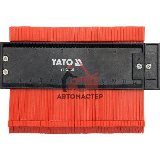 Линейка профильная кузовная рихтовщика L 125 мм. с системой фиксации YATO