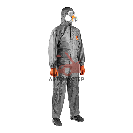 Малярный многоразовый комбинезон Jeta Safety с покрытием Teflon серый, размер XL