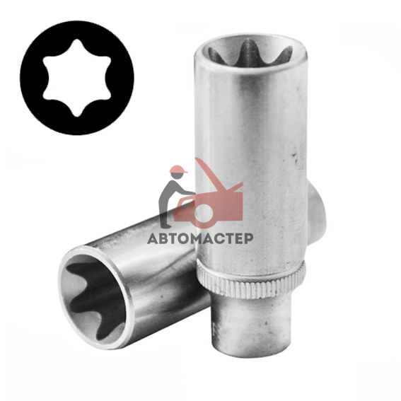 Головка "Е" 1/4 высокая FORCE Е16 L50мм