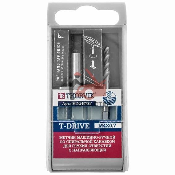 Метчик THORVIK машинно-ручной (T-DRIVE), М8х1.25, HSS-G