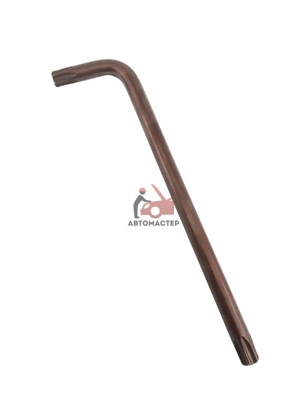 Ключ torx (6 лучей) Г-обр. с отверст. АВТОМАСТЕР Т20Н L 170 мм.