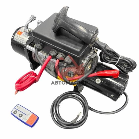 Лебедка электрическая АВТОМАСТЕР 12 V 4300 кг. 5.5HP / 4.0 kw, 3,7 м. (Z-4)