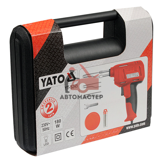 Паяльник импульсный YATO 180 W в кейсе
