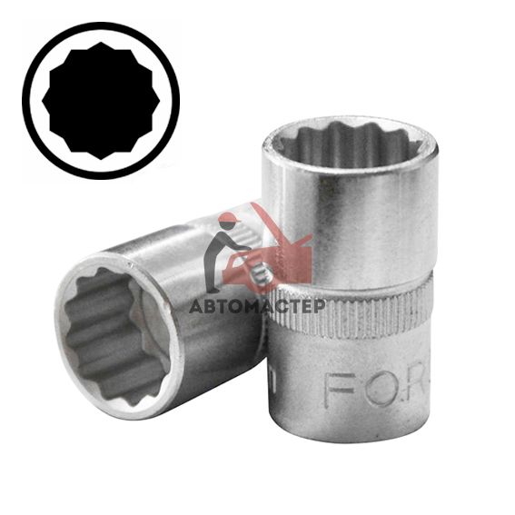 Головка 3/8 FORCE 12гр 13мм L25мм