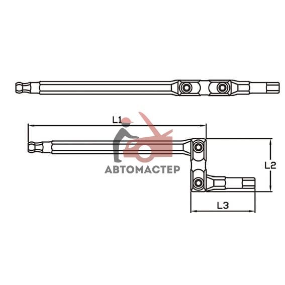 Ключ торцевой torx (6 лучей) карданный JONNESWAY , T20