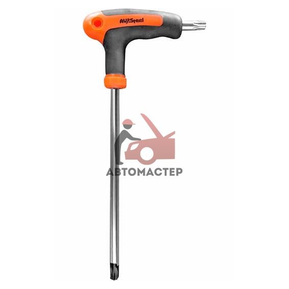 Ключ torx (6 лучей) Г-обр. AV-STEEL ТTН25 с пластиковой ручкой