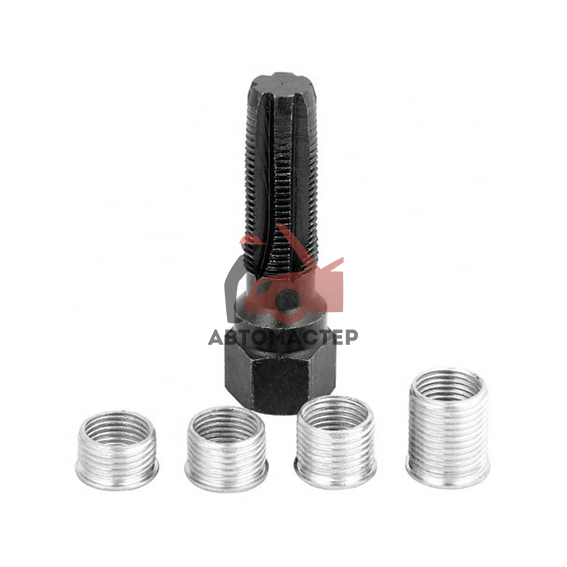 Метчик свечной с футорками AV-STEEL 5 пр.