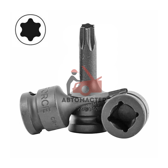 Ударная вставка имбус 1/2 torx (6 лучей) FORCE Т70 L60мм