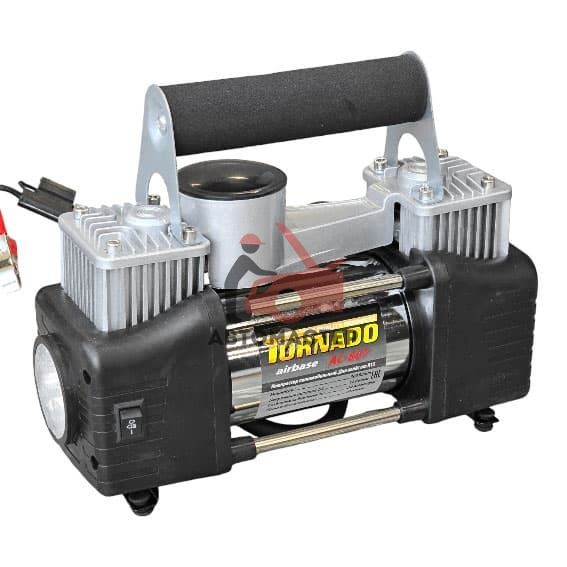 Компрессор 12V TORNADO MASTER MIKE AC-807 90 л/мин (двухцилиндровый с фонарем)