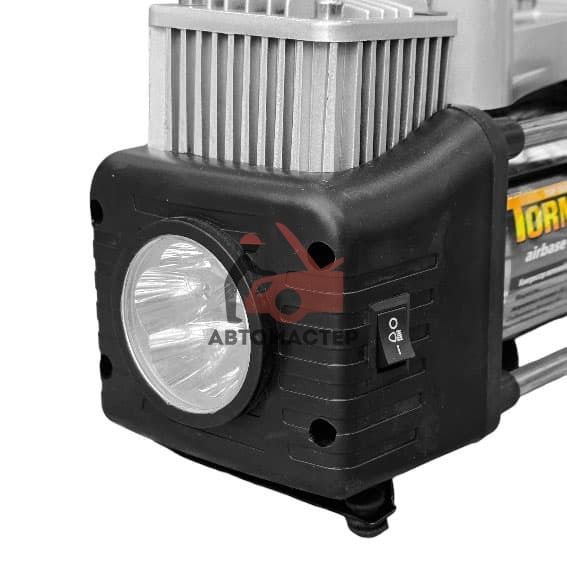 Компрессор 12V TORNADO MASTER MIKE AC-807 90 л/мин (двухцилиндровый с фонарем)