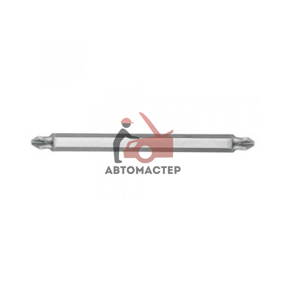 Вставка 1/4 (6,3мм) (+) PZ1*PZ2 FORCE L 165мм двусторонняя