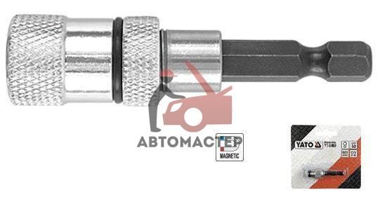 Держатель бит YATO 1/4 60мм для шуруповерта магнитный
