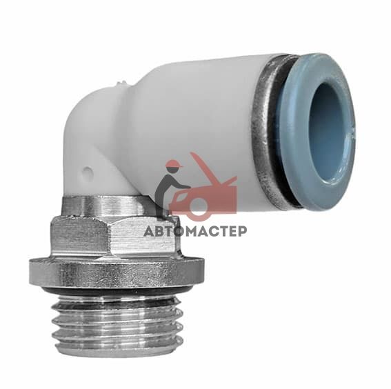 Фитинг угловой R7522 6 мм, 1/4" Camozzi SRF50-7522-0657R (китай)
