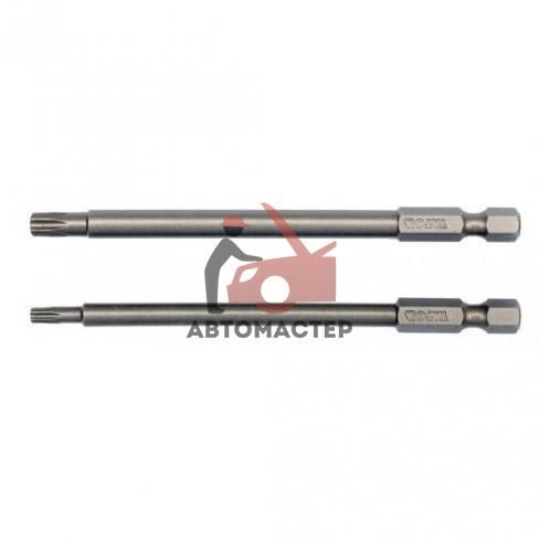 Набор вставок YATO torx (6 лучей) 1/4 (6,3мм) Т15 и 27*100мм 2шт