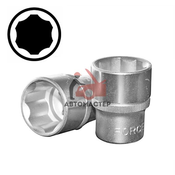 Головка 1/2 FORCE 6гр SL 22мм L38мм (для сорванных гаек)