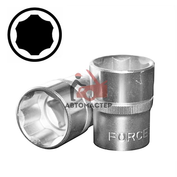 Головка 1/2 FORCE 6гр SL 18мм L38мм (для сорванных гаек)