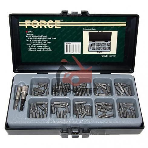 Набор вставок FORCE 1/4 102пр с держателями