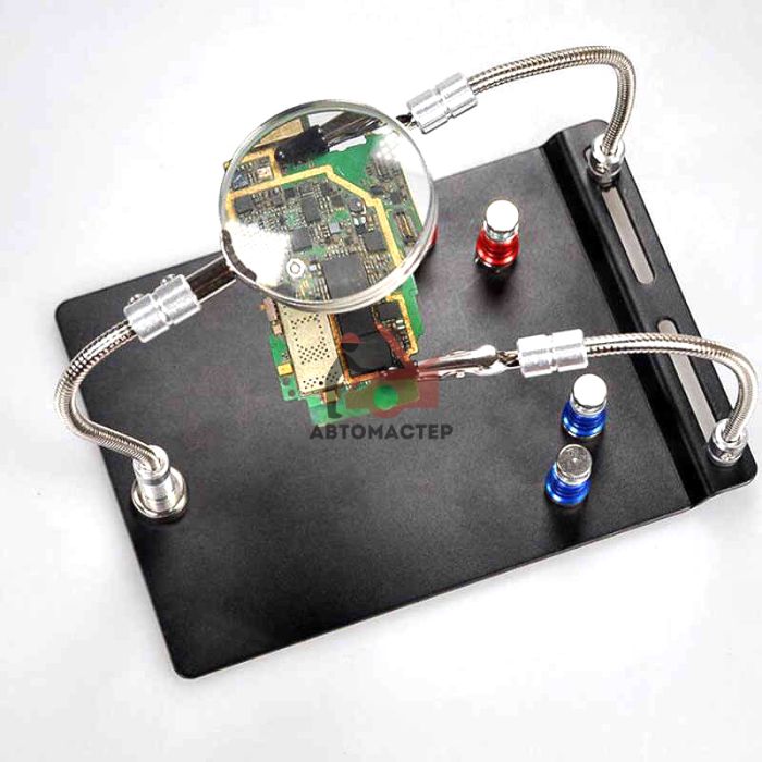 Держатель платы с лупой PCB Magnetic Plate TE804