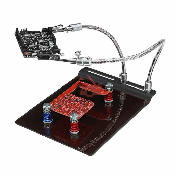 Держатель платы с лупой PCB Magnetic Plate TE804
