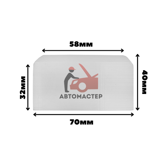 Ползун подъемника ПГН2-4.0. Глубина среза 27мм.(пластик.) СТАНКОИМПОРТ (блок скольжения)